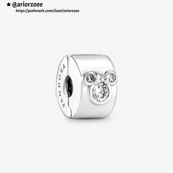 Pandora Disney Mickey Mouse & Minnie Mouse Clip Charm|Pendant - Picture 1 of 2